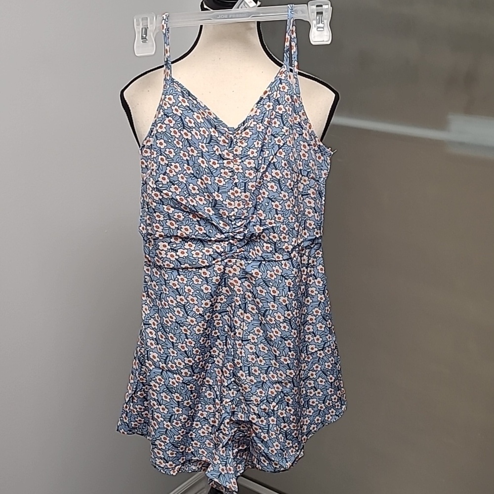 Unbranded Size S Floral V-Neck Romper